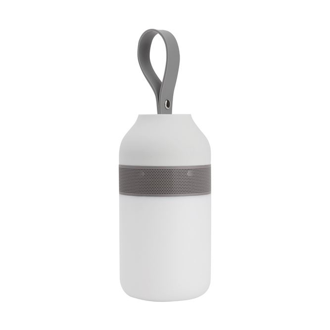 Lampa LED dimabila portabila cu boxa Bluetooth alb-negru/gri Tisha, ABS si metal acoperit cu cauciuc siliconic, 9180321 - Novaluce [11]
