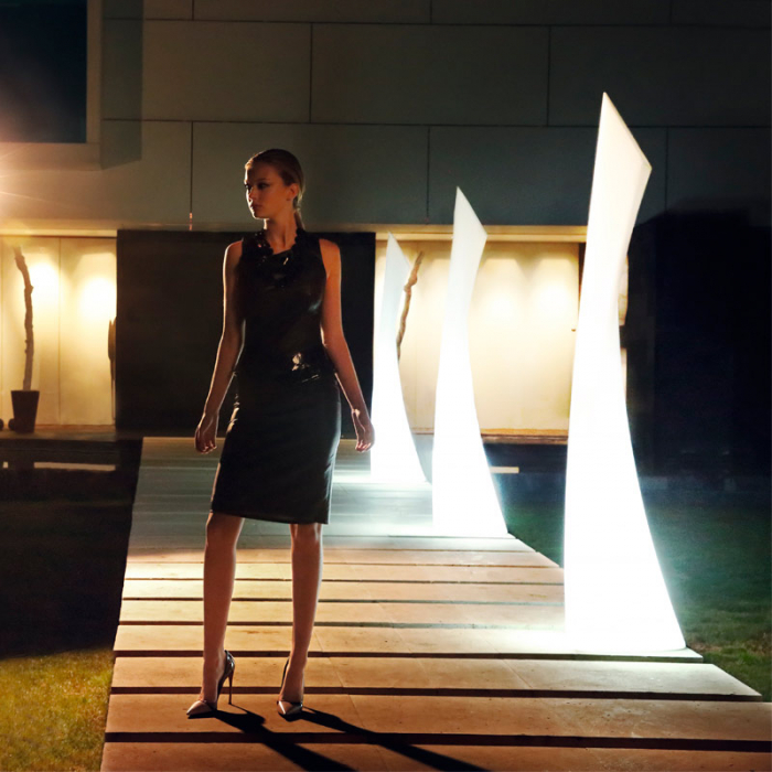 Lampa gradina decorativa Wing 220 cm iluminare LED, design modern, 53033W - Vondom [3]