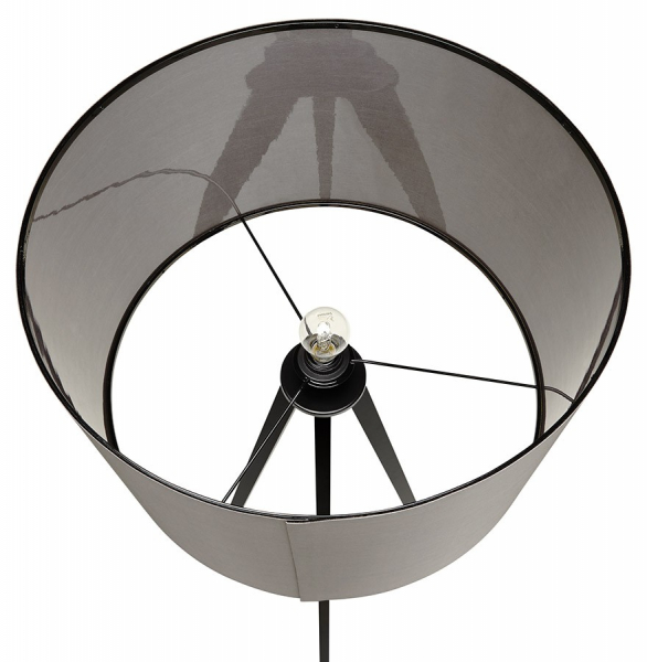 Lampa gri de podea TRIVET cu design moder 3 picioare negre / material / metal, FL00340GRBL - Kokoon [9]