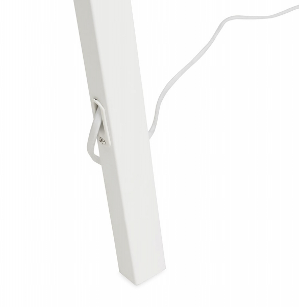 Lampa gri de podea TRIVET cu design modern 3 picioare albe / material / otel, FL00360GRWH - Kokoon [13]