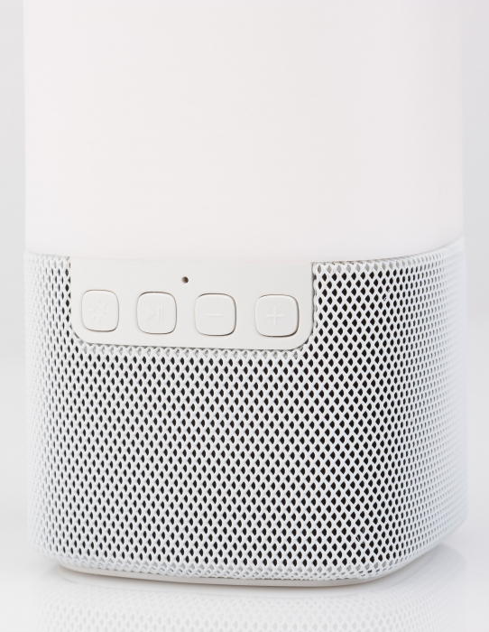 Lampa LED dimabila portabila cu boxa Bluetooth alb-negru/gri Tamid, ABS si metal, 9180371 - Novaluce [16]