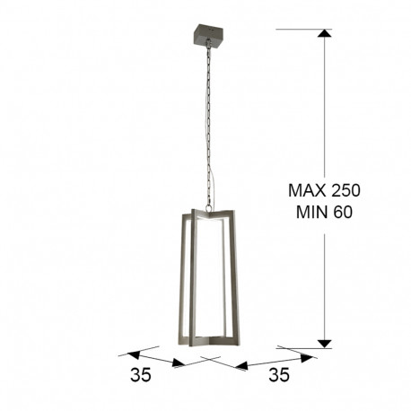 Lampa LED lux crom Tairo metal, inaltime reglabila, 753108 - Schuller [2]
