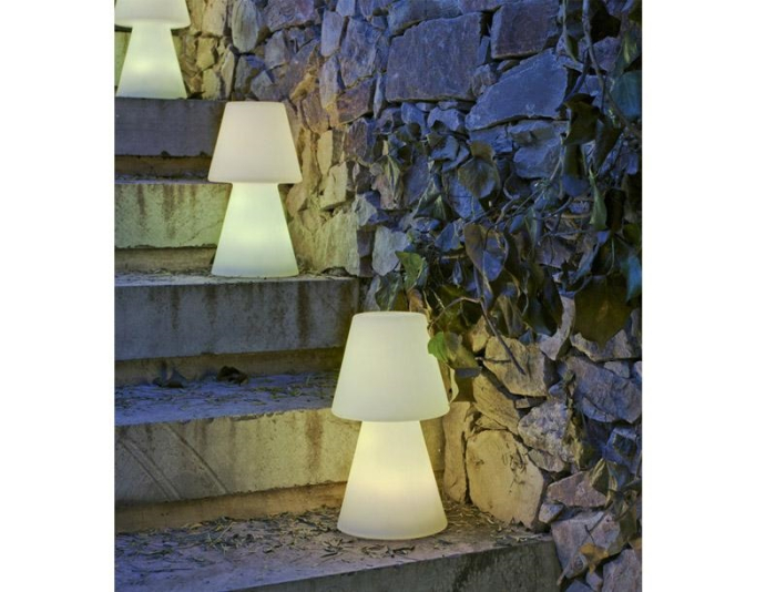 Lampă Lola 11x11x20 cm, Polietilen Alb, Protecție IP43 - New Garden [3]