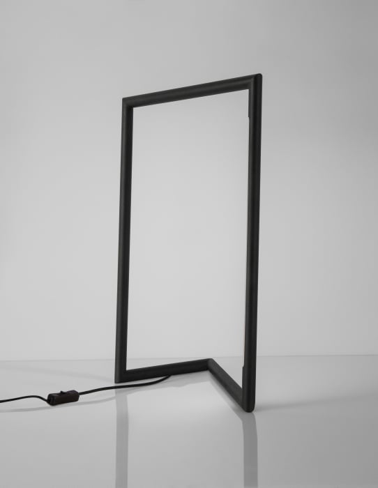 Lampa masa LED neagra Quirino 40x25,5 cm, design minimalist forma geometrica, 9077010 - Novaluce [2]