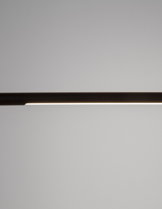 Lampa masa LED neagra Quirino 40x25,5 cm, design minimalist forma geometrica, 9077010 - Novaluce [3]