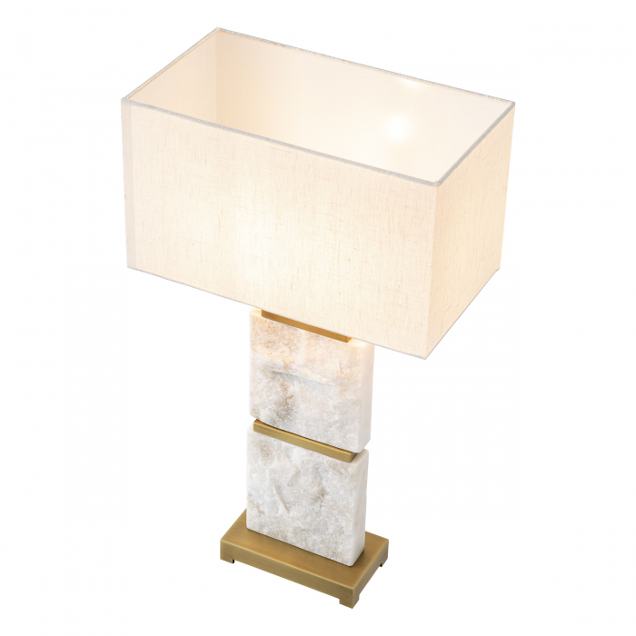   Lampă de masă Newton L finisaj din alamă antică inclusiv abajur 116416 EICHHOLTZ [2]