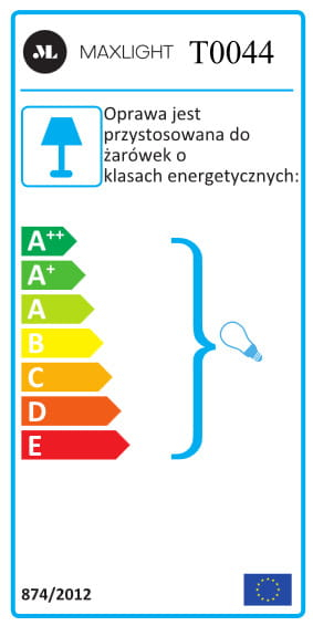 Lampa masa/veioza moderna aurie Sticks 35x60 cm glob alb sticla, T0044 - Maxlight [3]