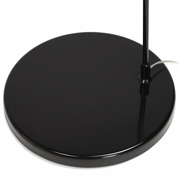 Lampa neagra de podea KAISER cu design modern abajur din material textil / otel, FL00280BL - Kokoon [10]
