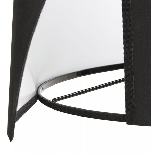 Lampa neagra de podea TRIVET cu design modern 3 picioare albe / material / otel, FL00330BLWH - Kokoon [6]