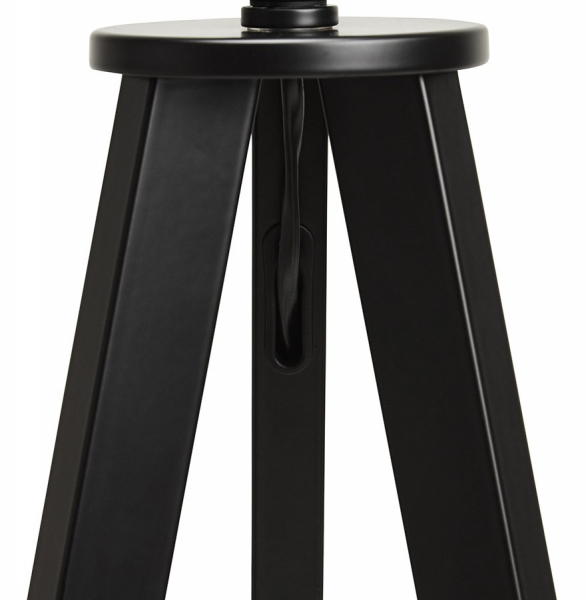 Lampa neagra de podea TRIVET cu design modern 3 picioare negre / material / metal, FL00310BLBL - Kokoon [10]