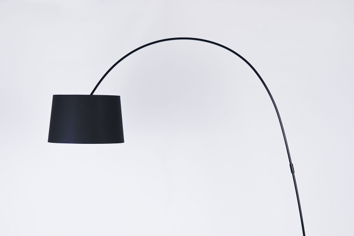 Lampa podea moderna alba/neagra Vit 200 cm, abajur material textil, AZ 0002 - Azzardo [4]