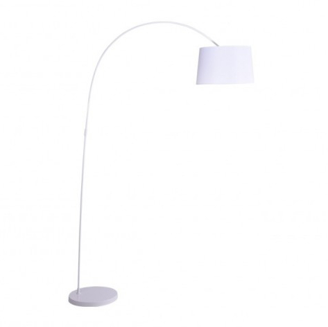 Lampa podea moderna alba/neagra Vit 200 cm, abajur material textil, AZ 0002 - Azzardo [6]