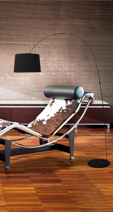 Lampa podea moderna alba/neagra Vit 200 cm, abajur material textil, AZ 0002 - Azzardo [5]