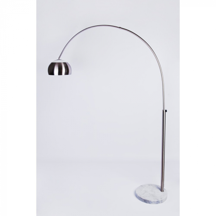 Lampa podea moderna Sohra 200 cm cu baza din marmura alba, abajur metal, design modern, AZ 0022 - Azzardo [4]