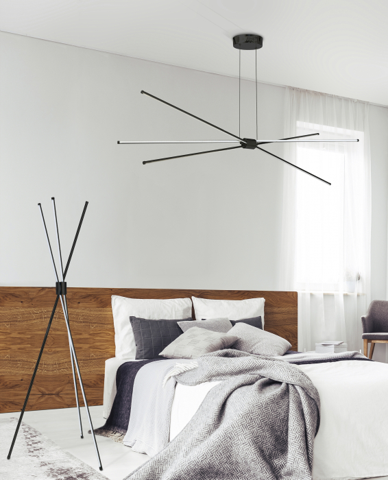 Lampa podea neagra moderna Stick 150 cm, iluminare LED, AZ 3136 - Azzardo [3]
