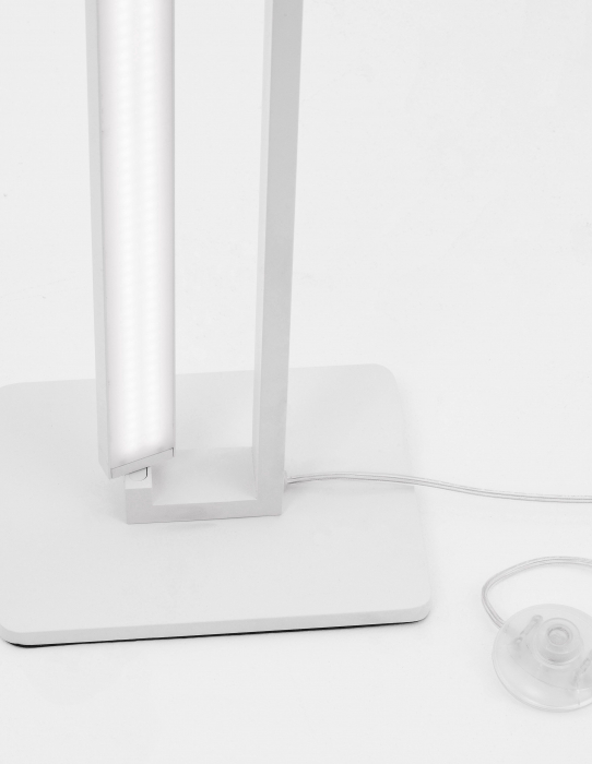 Lampadar alb stil minimalist iluminare LED Eliab 160 cm, abajur rotativ, 9117327 - Novaluce [4]