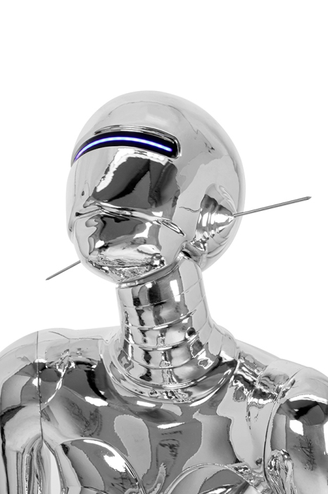 Lampadar Cyber Woman 97,5x70x163 cm, Fibră de Sticlă Cromat - Moosee [6]