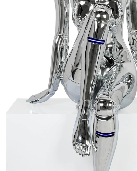 Lampadar Cyber Woman 97,5x70x163 cm, Fibră de Sticlă Cromat - Moosee [10]