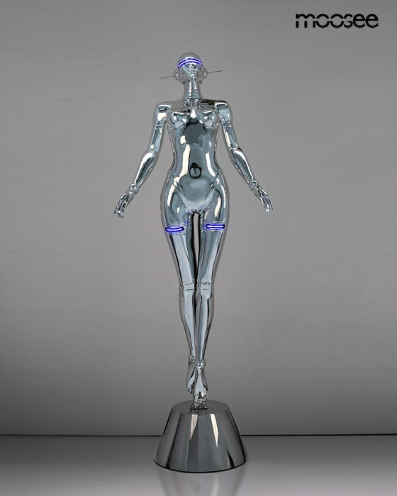 Lampadar Cyber Woman Stand 76x53x210 cm, Crom Lucios - Moosee [3]