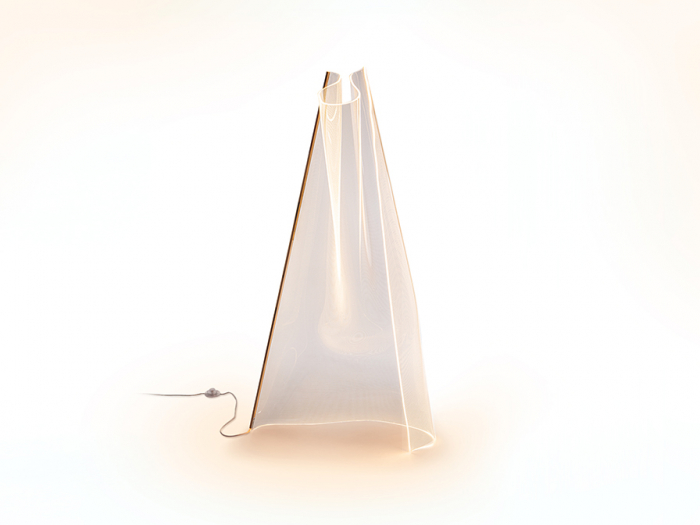Lampadar de lux LED Blaise 70x140 cm rose auriu cu abajur transparent, 608312 - Schuller [7]