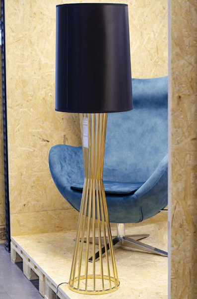 Lampadar design Zifa Premium Gold, negru/otel auriu, XCF7583-145 - King [9]