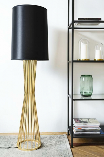Lampadar design Zifa Premium Gold, negru/otel auriu, XCF7583-145 - King [2]