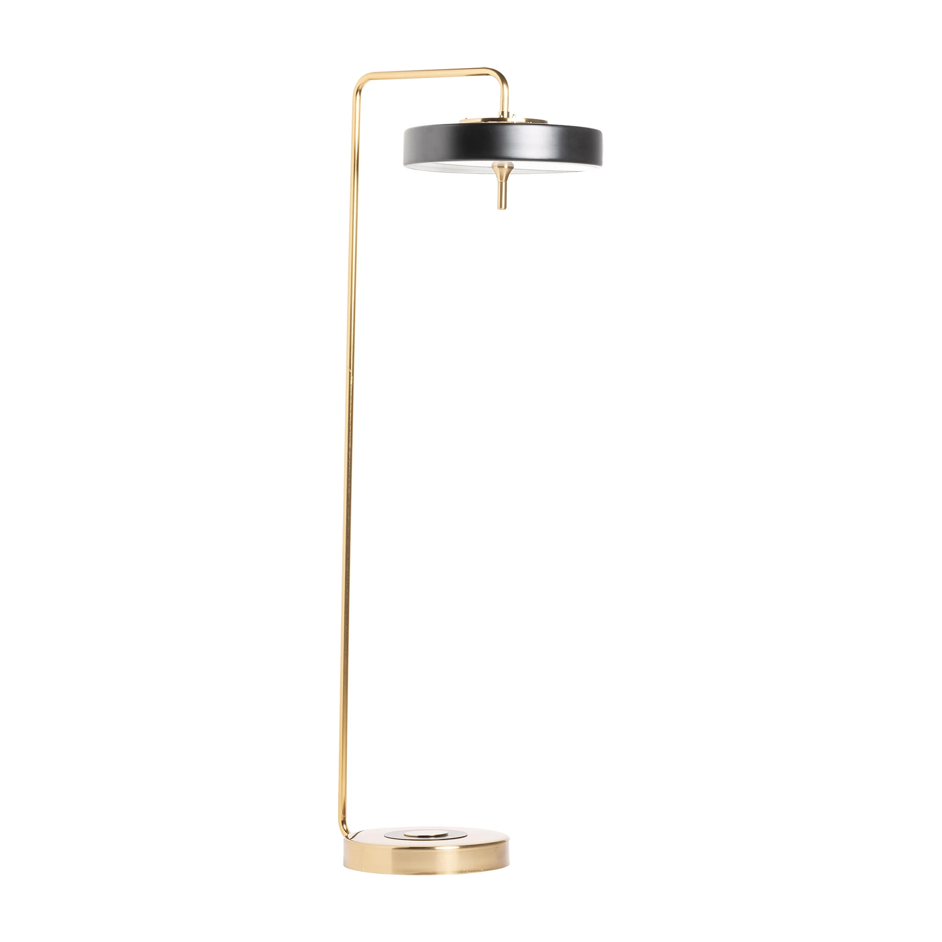 Lampadar din Fier si Acrilic, Auriu/Negru, 52x35x143 cm, Stil Art Deco - VicalHome 33432 [3]
