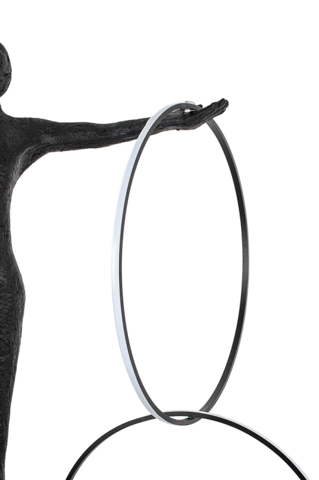 Lampadar Human Circulo 223 147x90,5x223,5 cm, Fibră de Sticlă și Oțel - Moosee [3]