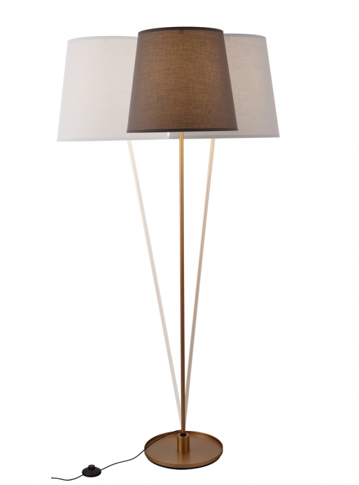 Lampadar iluminare LED Oviro Ø 40x156 cm material textil/metal/acril, F0040 - Maxlight [3]