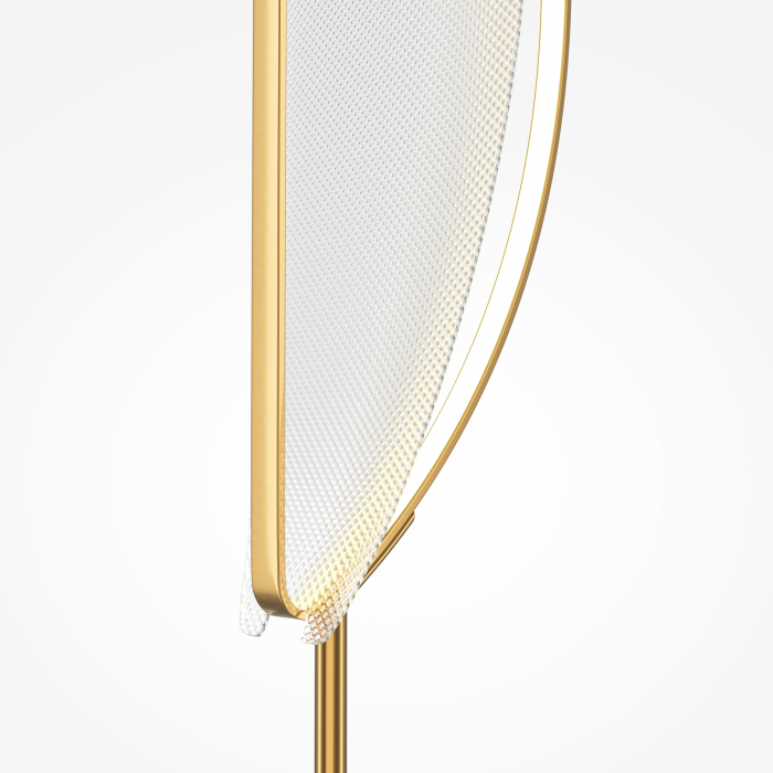 Lampadar LED Breeze MOD281FL-L33BS3K, dimabil, cu intrerupator, 33W, 1980lm, lumina calda, IP20, aurie+transparenta, Maytoni [2]
