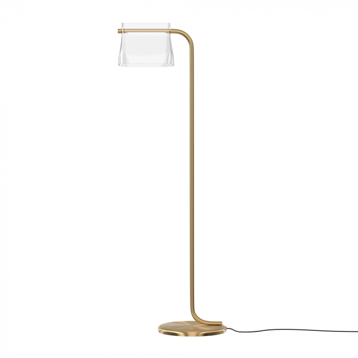 Lampadar LED Cabaret MOD170FL-L8BS3K, cu intrerupator, 8W, 850lm, lumina calda, IP20, auriu+transparent, Maytoni [1]