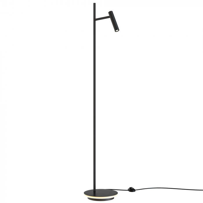 Lampadar LED Estudo Z010FL-L8B3K, cu intrerupator, 8W, 700lm, lumina calda, IP20, negru, Maytoni [3]