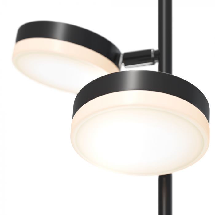 Lampadar LED Fad MOD070FL-L12B3K, dimabil, orientabil, cu intrerupator, 12W, 1000lm, lumina calda, IP20, neagra, Maytoni [3]
