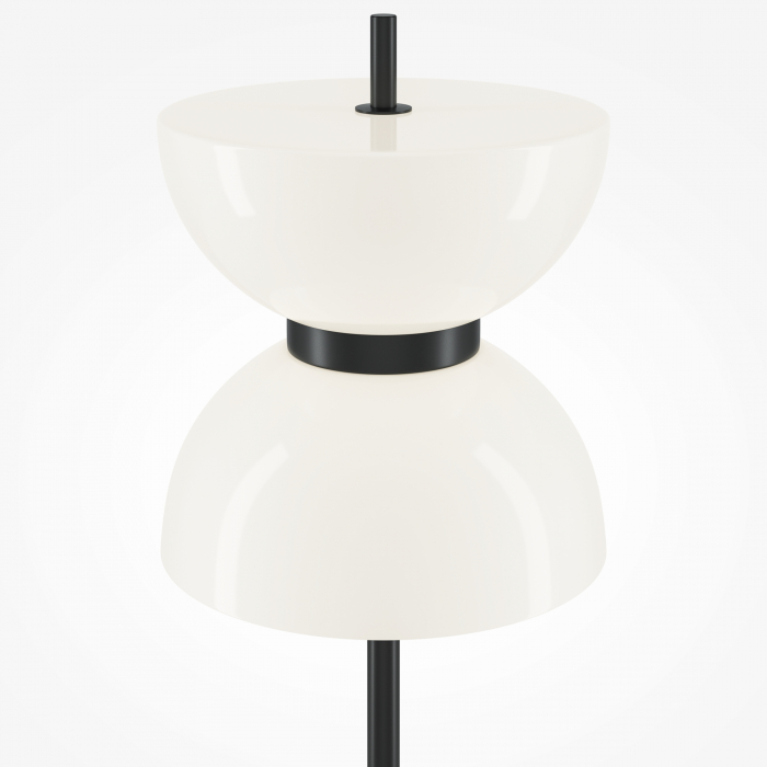 Lampadar LED Kyoto MOD178FL-L11B3K, cu intrerupator, 11W, 1300lm, lumina calda, IP20, negru+alb, Maytoni [2]