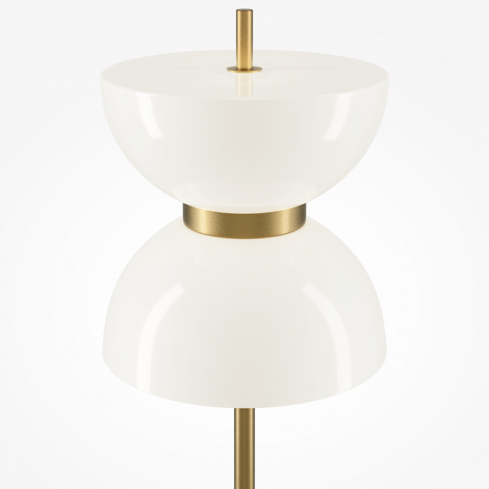 Lampadar LED Kyoto MOD178FL-L11G3K, cu intrerupator, 11W, 1300lm, lumina calda, IP20, auriu+alb, Maytoni [2]