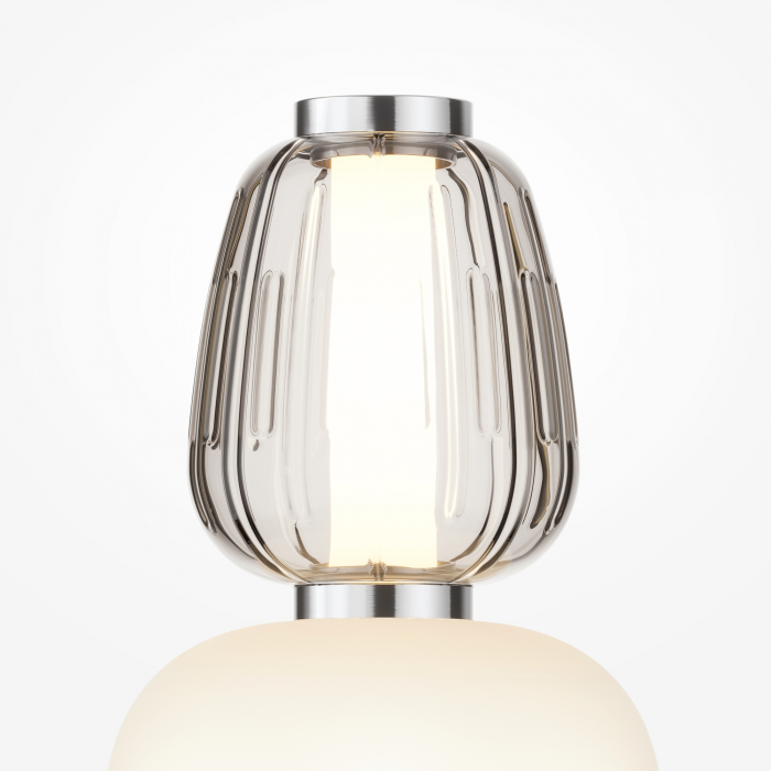 Lampadar LED Pattern MOD267FL-L32CH3K, cu intrerupator, 32W, 4500lm, lumina calda, IP20, crom+alb+gri, Maytoni [2]
