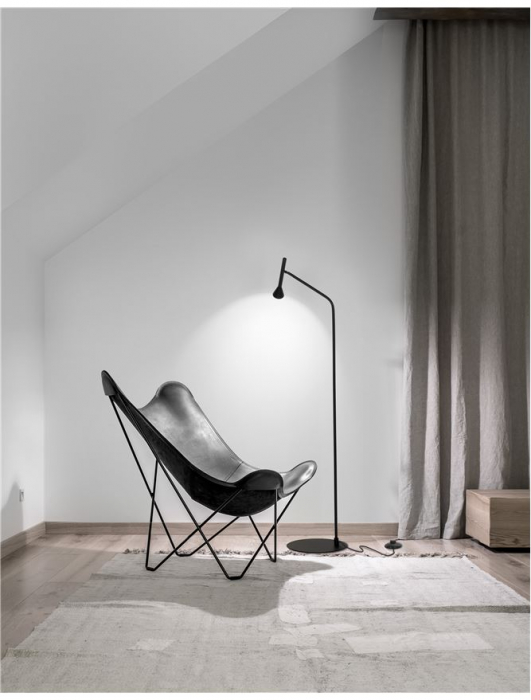 Lampadar LED premium negru ajustabil Usur metal, 150 cm, 9018911 - Novaluce [2]