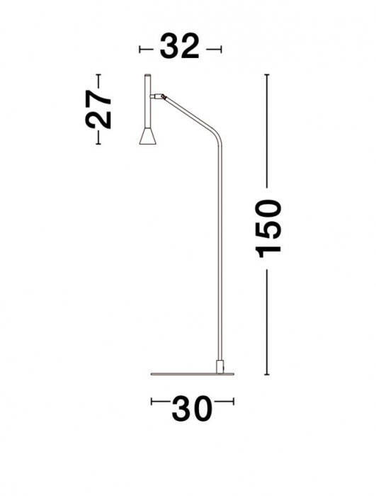 Lampadar LED premium negru ajustabil Usur metal, 150 cm, 9018911 - Novaluce [9]