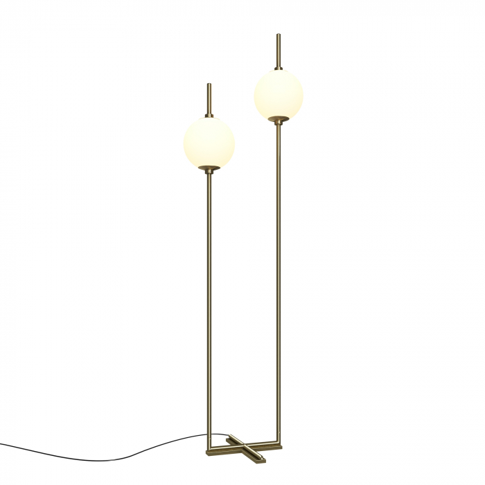 Lampadar LED Sixth Sense Z020FL-L12BS3K, 12W, 1100lm, lumina calda, IP20, auriu+alb, Maytoni [1]