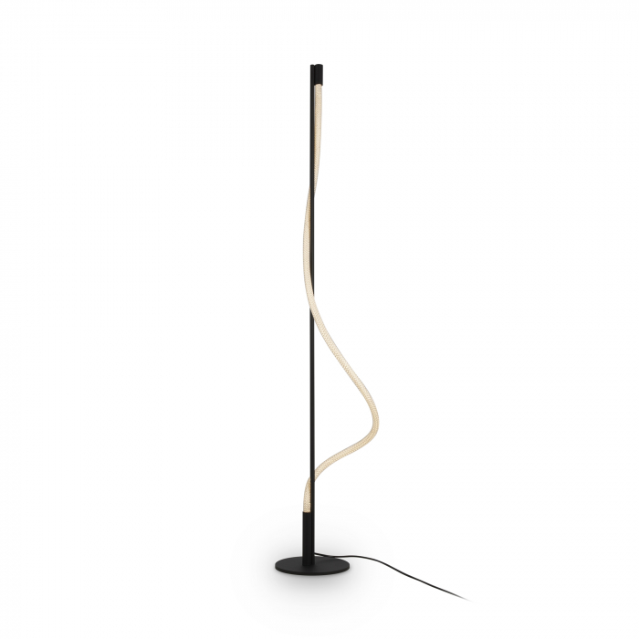 Lampadar LED Tau MOD166FL-L15B3K, cu intrerupator, 15W, 450lm, lumina calda, IP20, negru, Maytoni [1]
