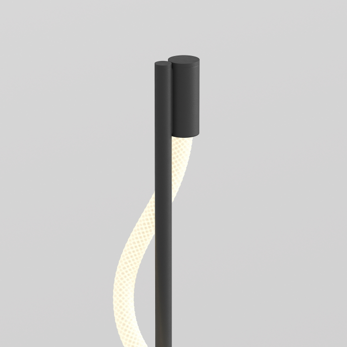 Lampadar LED Tau MOD166FL-L15B3K, cu intrerupator, 15W, 450lm, lumina calda, IP20, negru, Maytoni [4]