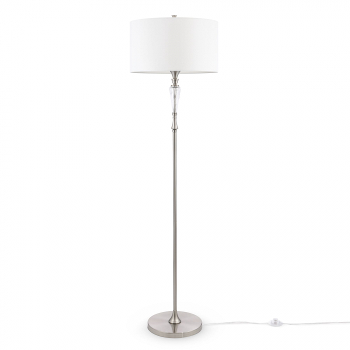 Lampadar Alicante MOD014FL-01N, cu intrerupator, 1xE27, crom+alb, IP20, Maytoni [1]