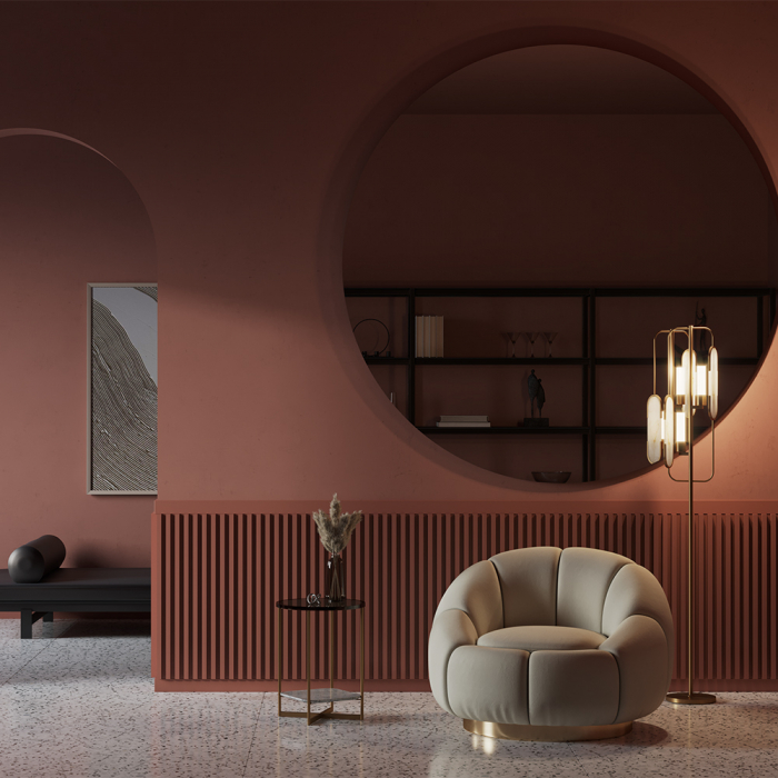 Lampadar Marmo MOD099FL-02G, cu intrerupator, 2xG9, aurie+alba, IP20, Maytoni [2]