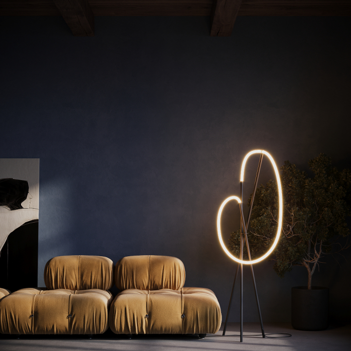 Lampa podea CROCHET Negru 3000k MOD369FL-L36B3K Maytoni Modern [2]