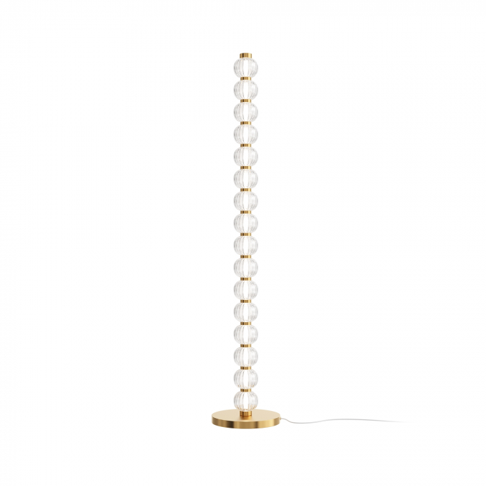 Lampadar LED Amulet MOD555FL-L23G3K, cu intrerupator, 33W, 1550lm, lumina calda, IP20, auriu+transparent, Maytoni [1]