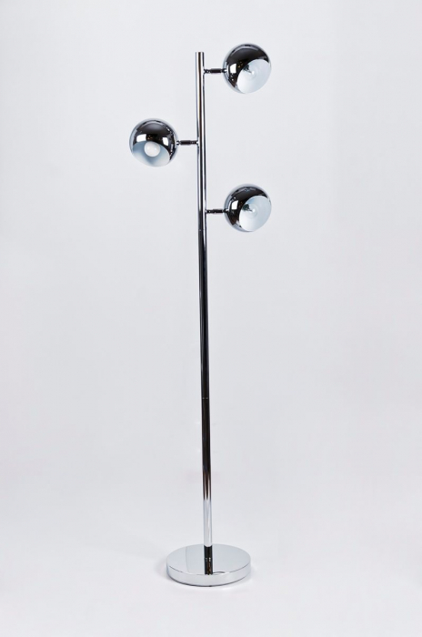 Lampadar modern cu 3 becuri forma glob Garnette 150 cm, metal crom, AZ 0024 - Azzardo [4]