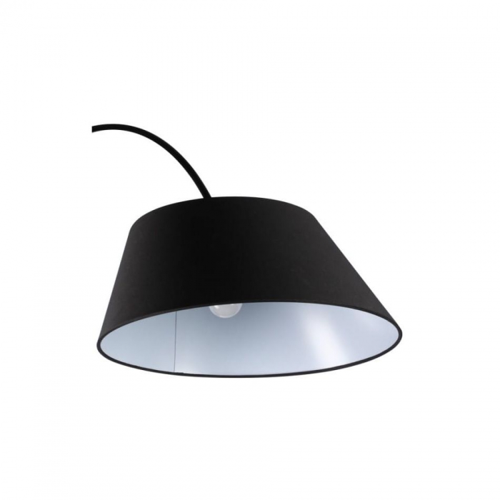 Lampadar negru Karan 225 cm, design modern, abajur negru textil, AZ 1125 - Azzardo [3]