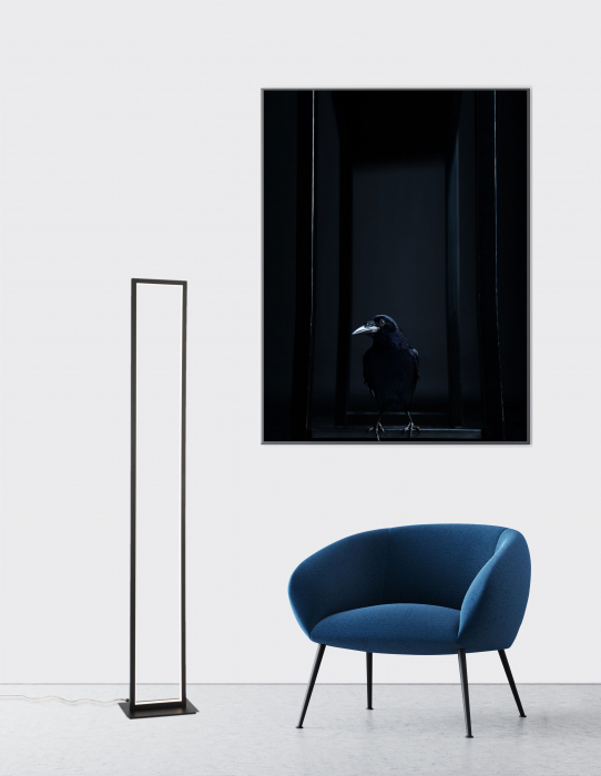 Lampadar negru mat minimalist Miki 153 cm iluminare LED, forma dreptunghiulara, 9500812 - Novaluce [8]