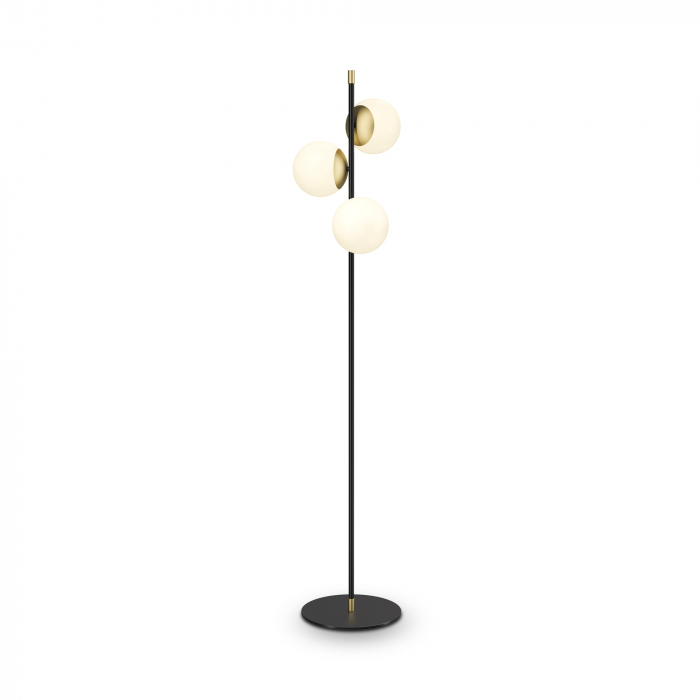 Lampadar Nostalgia MOD048FL-03G, cu intrerupator, 3xE14, negru+alb+auriu, IP20, Maytoni [3]