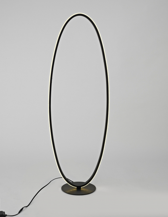 Lampadar oval negru cu cristale acril Michai 125 cm LED, design lux, 9481096 - Novaluce [2]